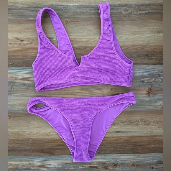 Fuchsia Pink Bikini Set L - Picture 1 of 7